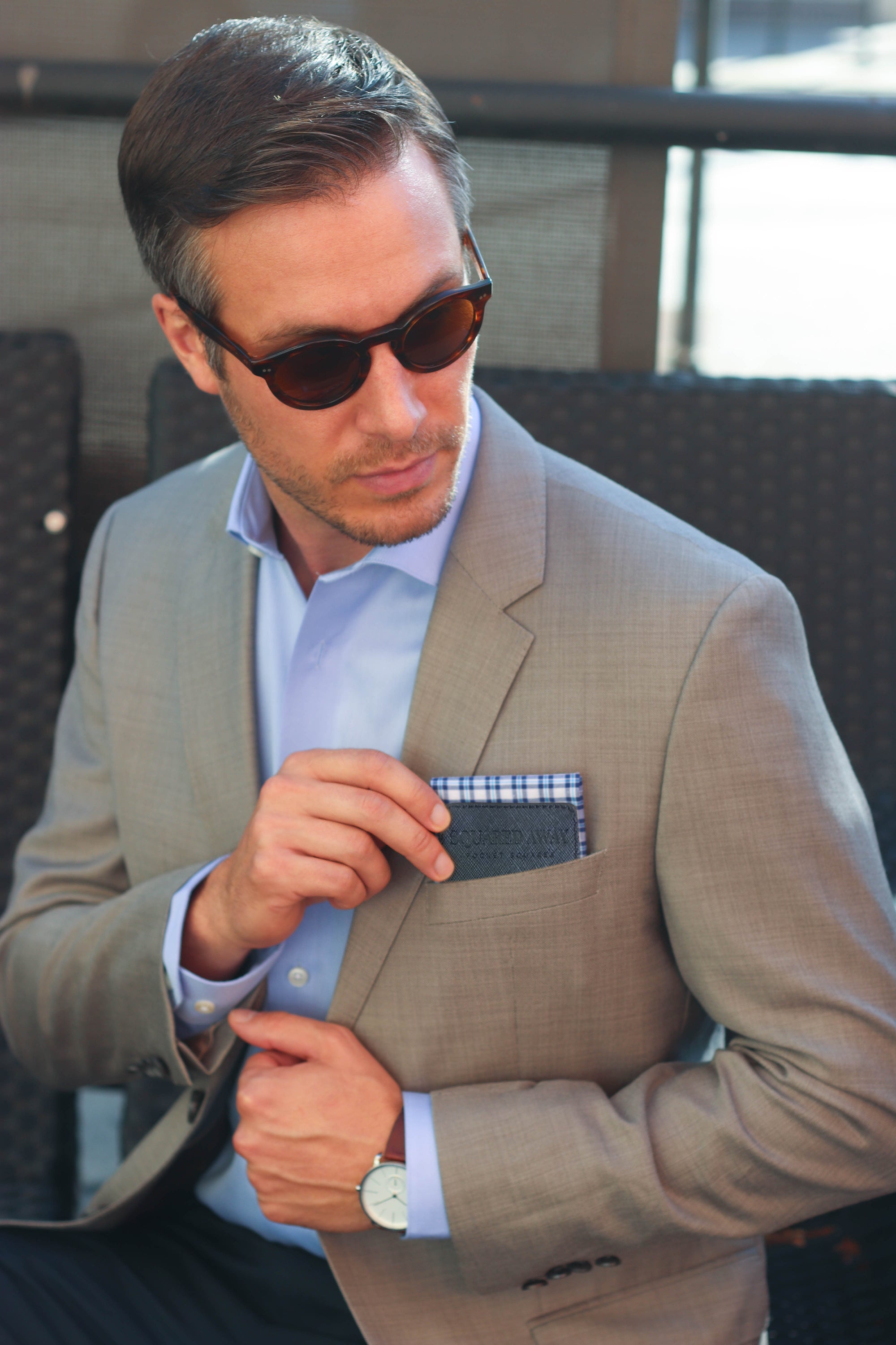 One of Each Pocket Square with One Magnetic Holder image 2