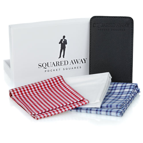 One of Each Pocket Square with One Magnetic Holder image 0